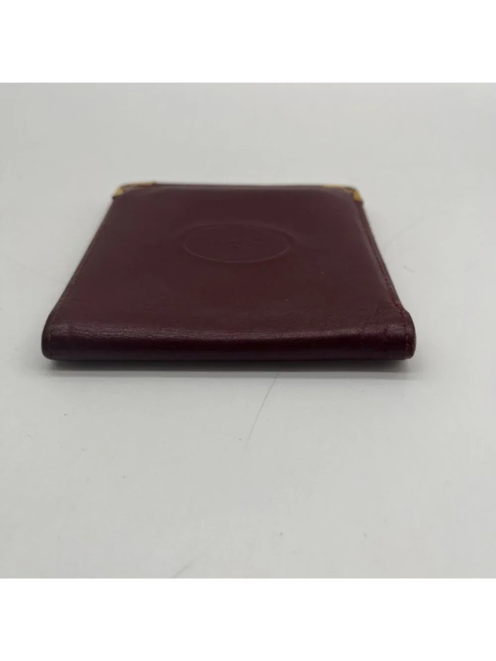Cartier Vintage Burgundy Smooth Leather Bifold Wallet